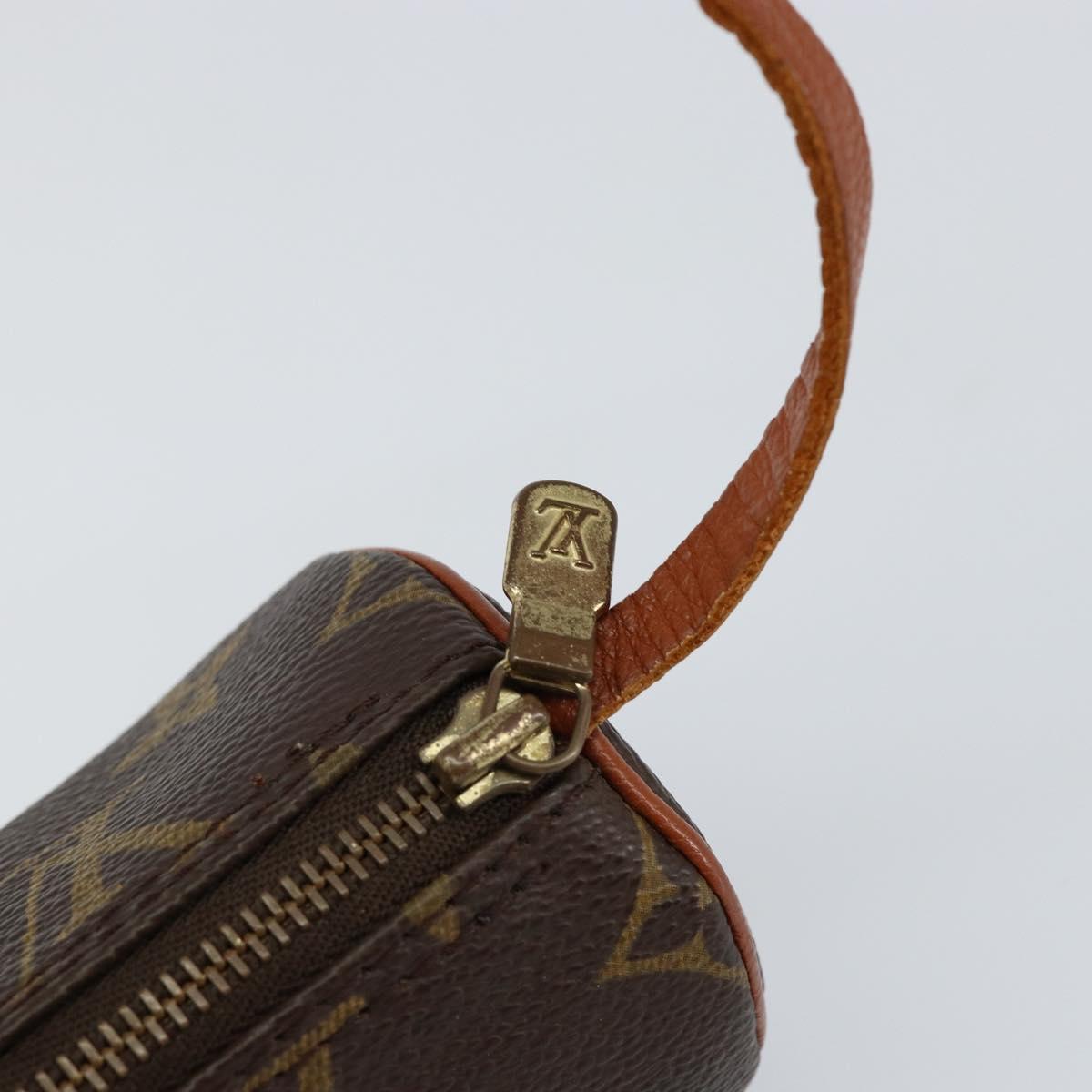 LOUIS VUITTON Monogram Papillon Pouch LV Auth BA6063