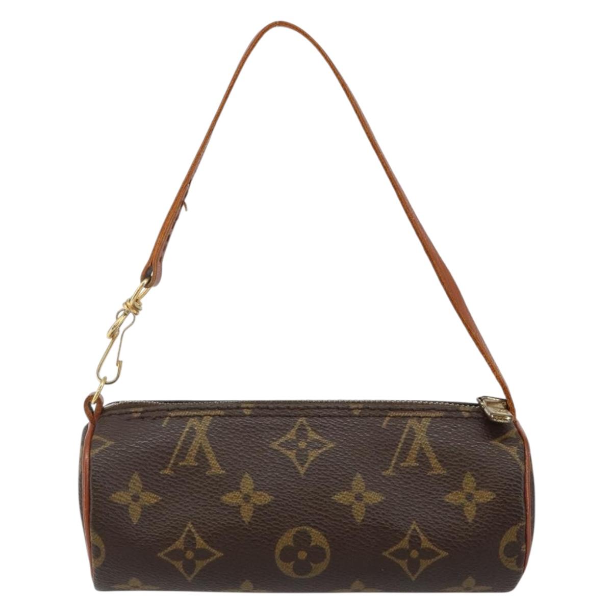 LOUIS VUITTON Monogram Papillon Pouch LV Auth BA6063