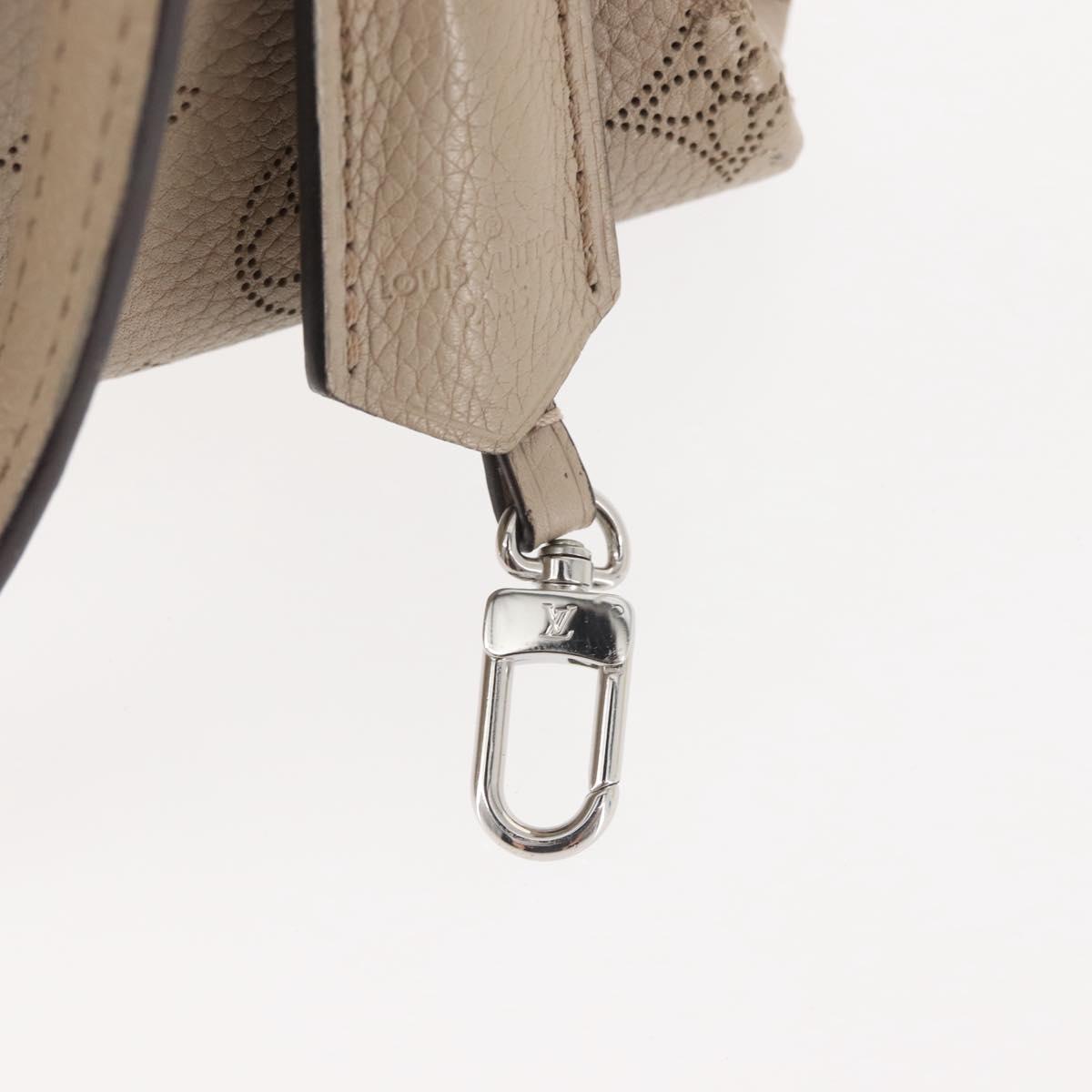 LOUIS VUITTON Monogram Mahina Sevres Bag Leather Beige M41791 LV Auth BA6064