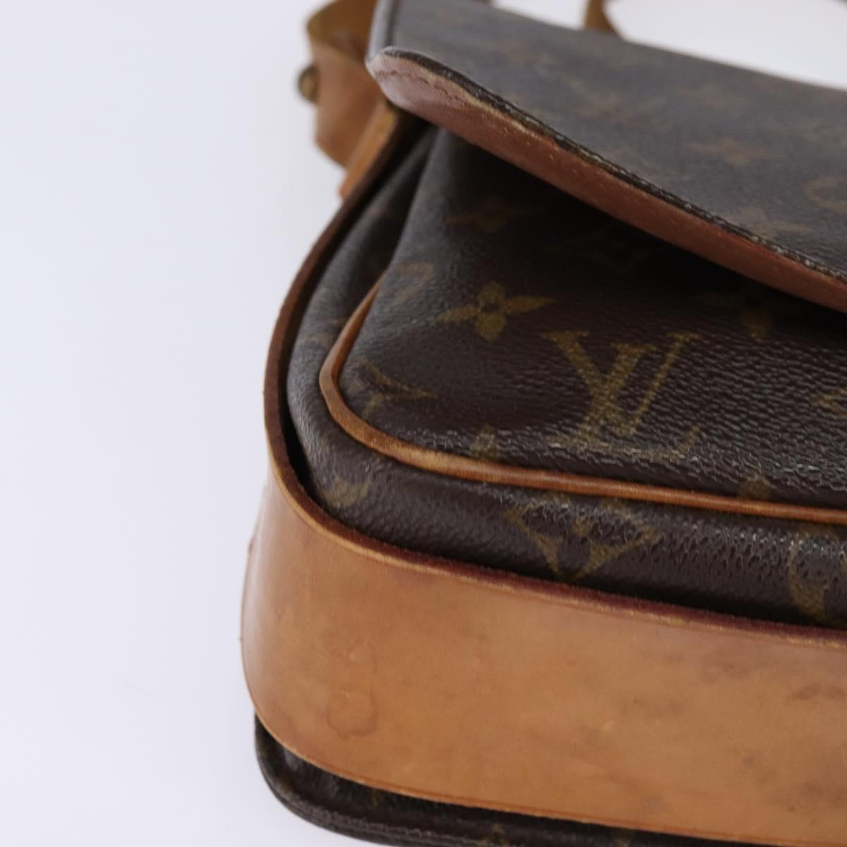 LOUIS VUITTON Monogram Cartouchiere GM Shoulder Bag M51252 LV Auth BA6070