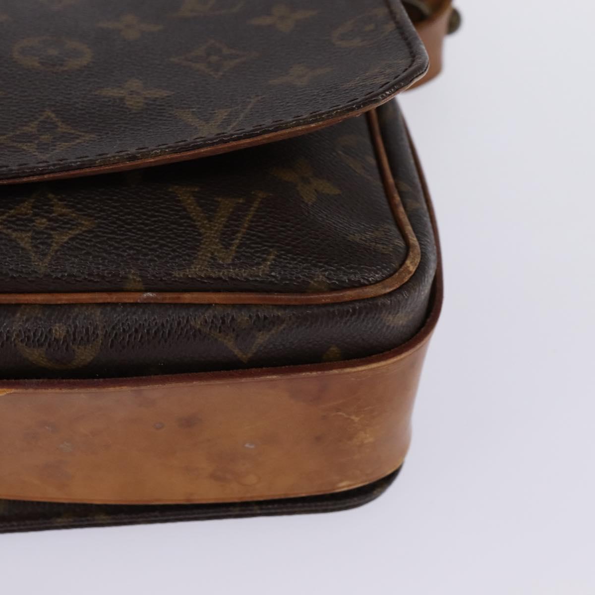 LOUIS VUITTON Monogram Cartouchiere GM Shoulder Bag M51252 LV Auth BA6070
