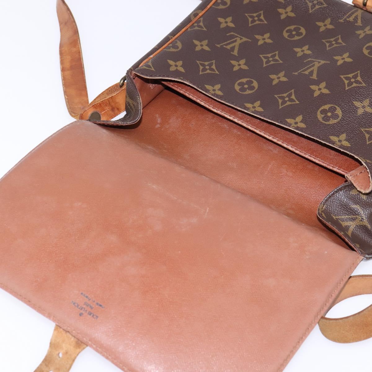 LOUIS VUITTON Monogram Cartouchiere GM Shoulder Bag M51252 LV Auth BA6070