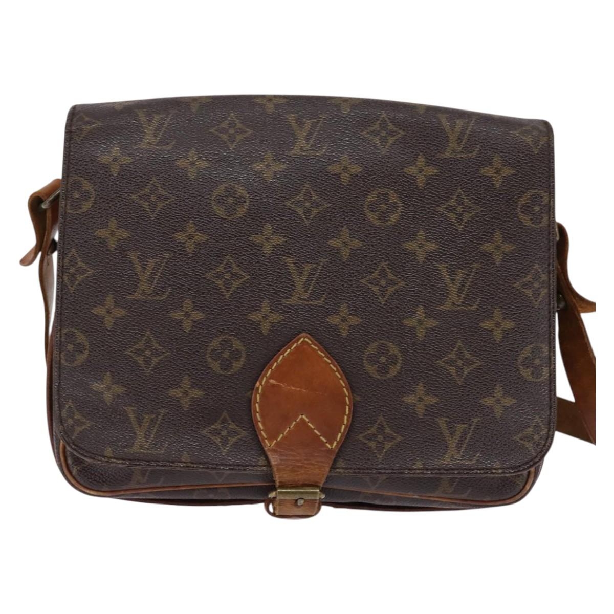 LOUIS VUITTON Monogram Cartouchiere GM Shoulder Bag M51252 LV Auth BA6070