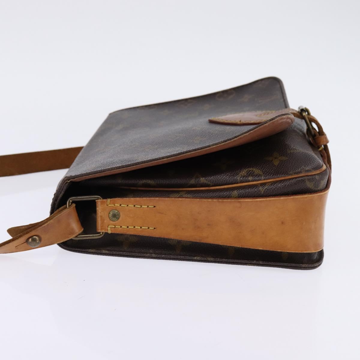 LOUIS VUITTON Monogram Cartouchiere GM Shoulder Bag M51252 LV Auth BA6070