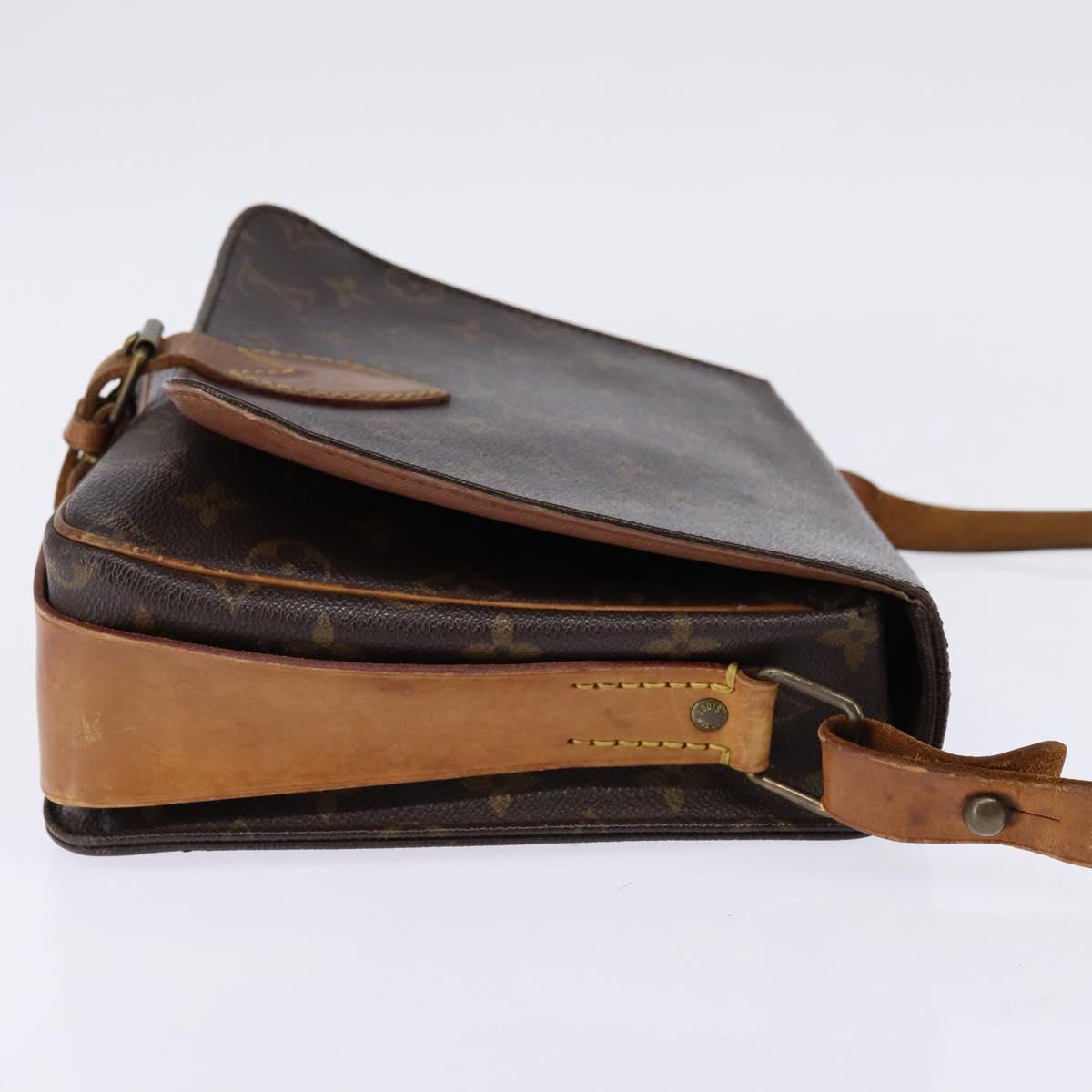 LOUIS VUITTON Monogram Cartouchiere GM Shoulder Bag M51252 LV Auth BA6070