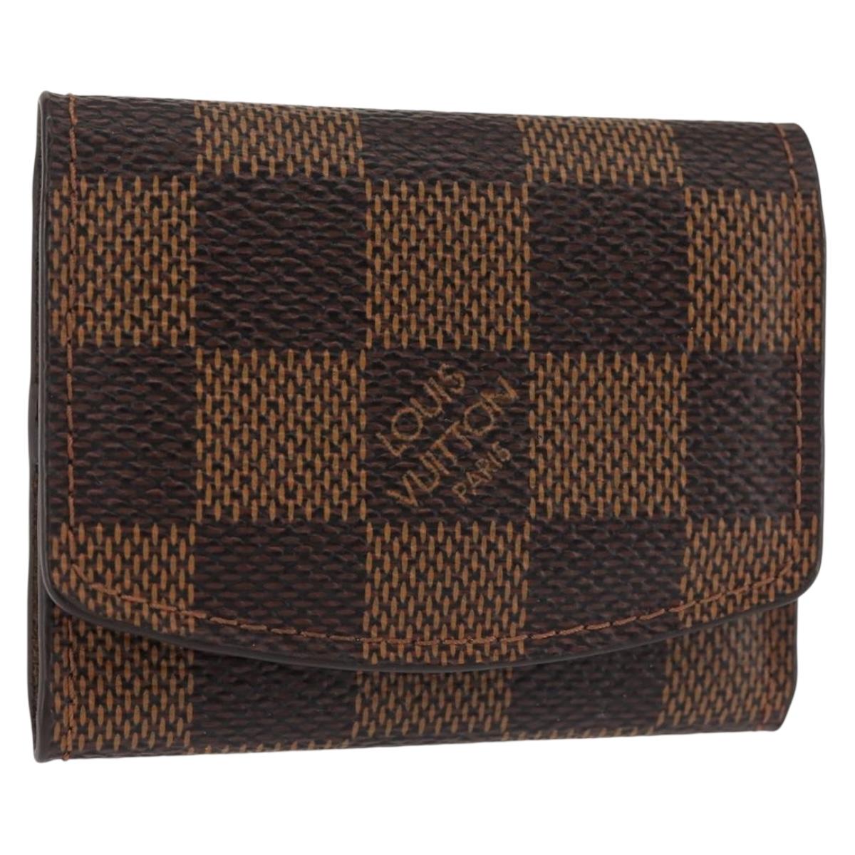 LOUIS VUITTON Damier Ebene Cuffs Cuff Case LV Auth BA6089