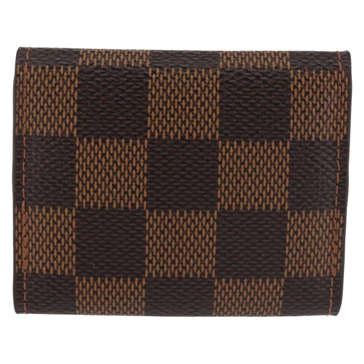 LOUIS VUITTON Damier Ebene Cuffs Cuff Case LV Auth BA6089
