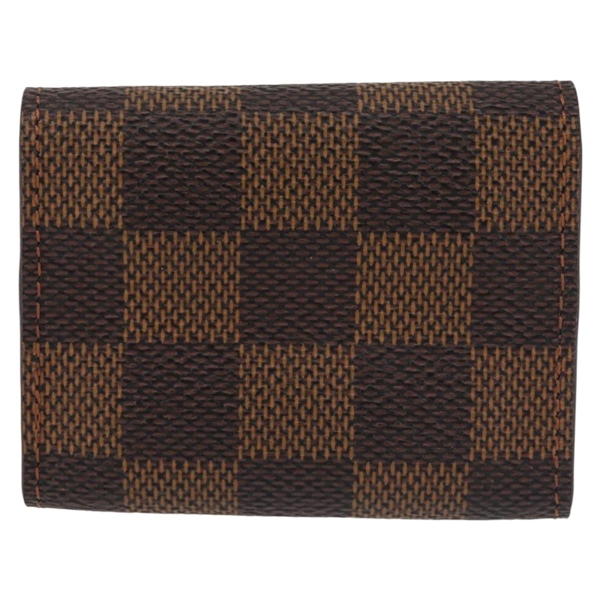 LOUIS VUITTON Damier Ebene Cuffs Cuff Case LV Auth BA6090