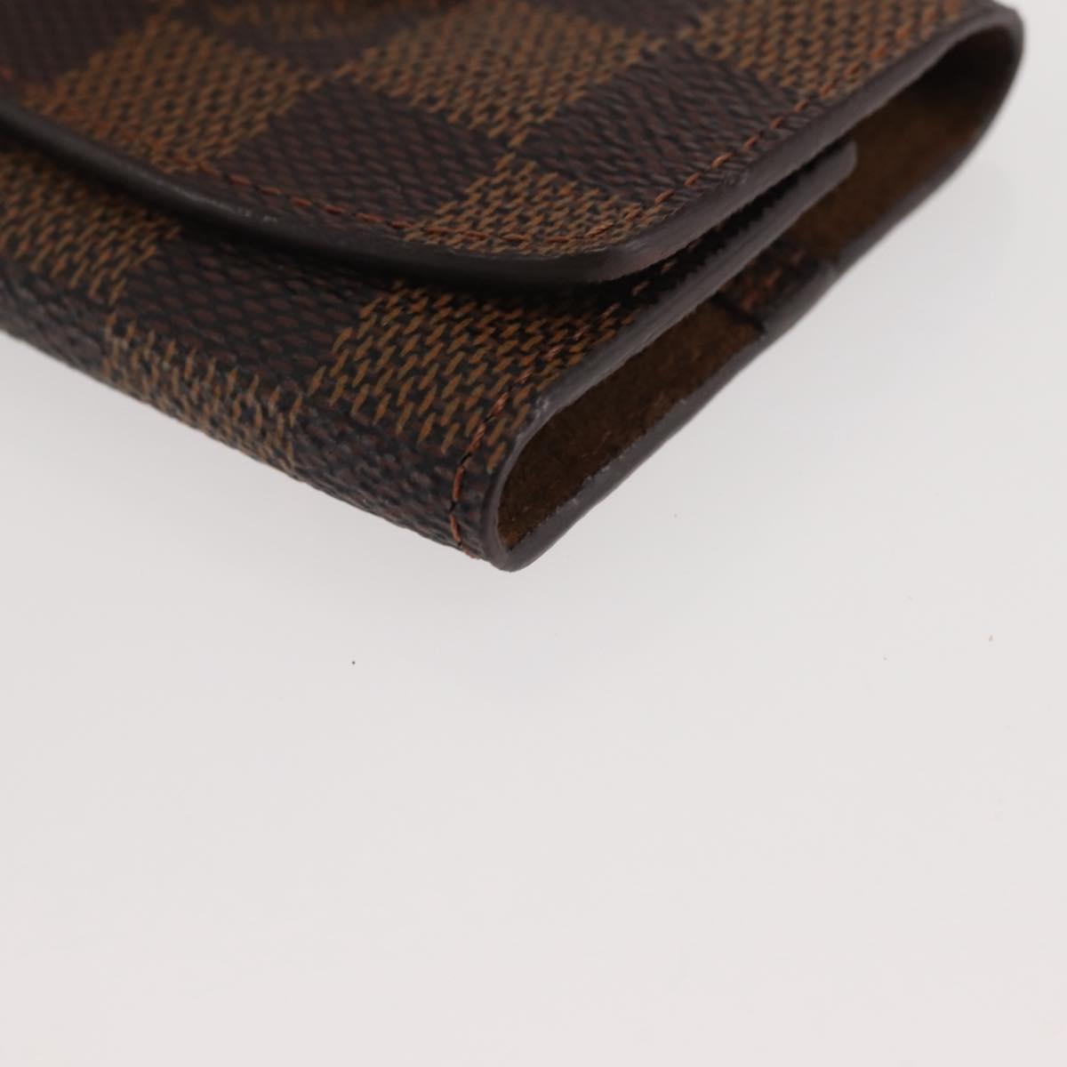 LOUIS VUITTON Damier Ebene Cuffs Cuff Case LV Auth BA6090