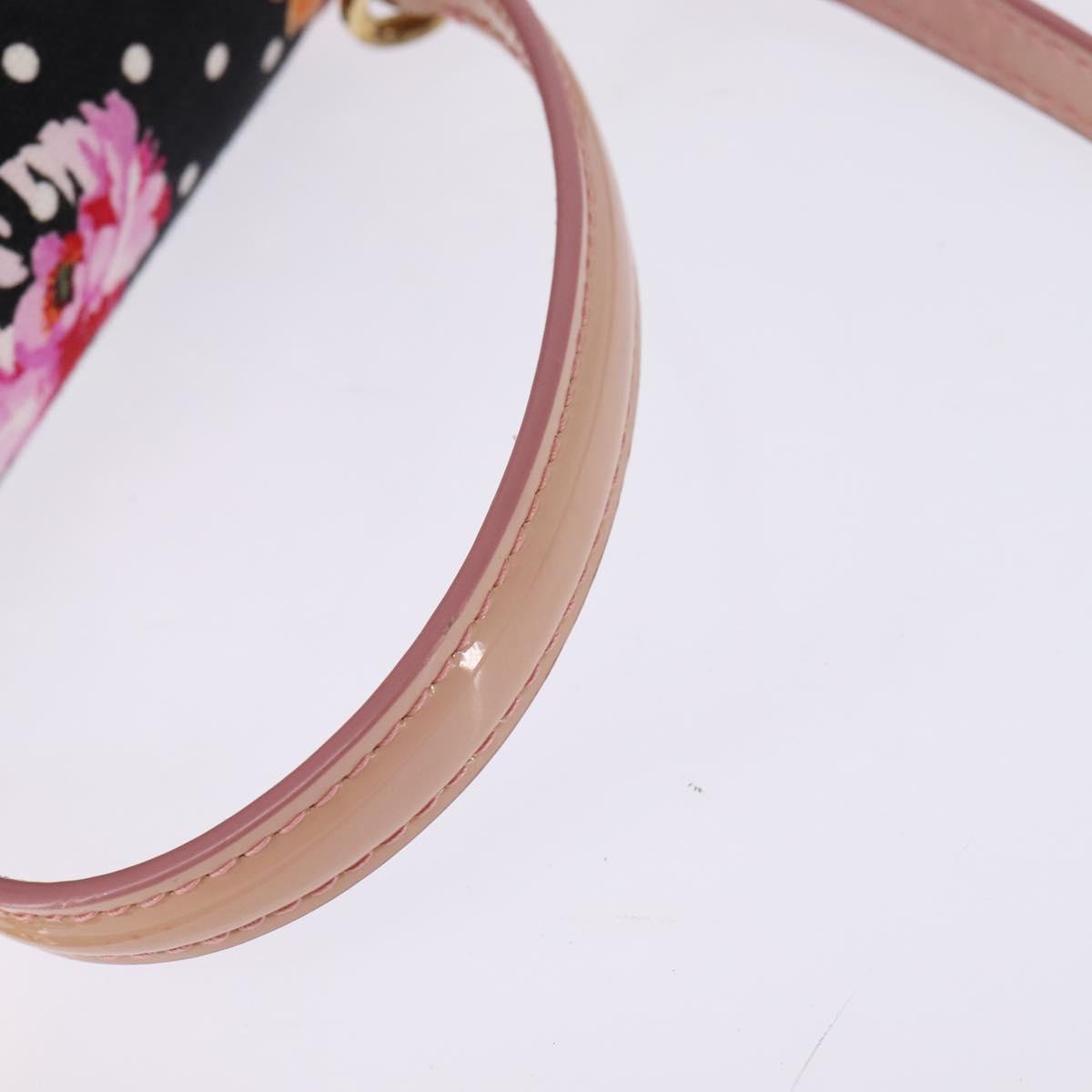 DOLCE&GABBANA Hand Bag Canvas Black Gold Auth BA6092