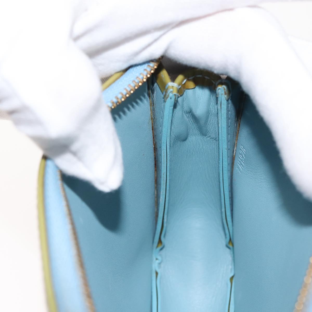 LOUIS VUITTON Monogram Vernis Lexington Pouch Baby Blue M91011 LV Auth BA6095