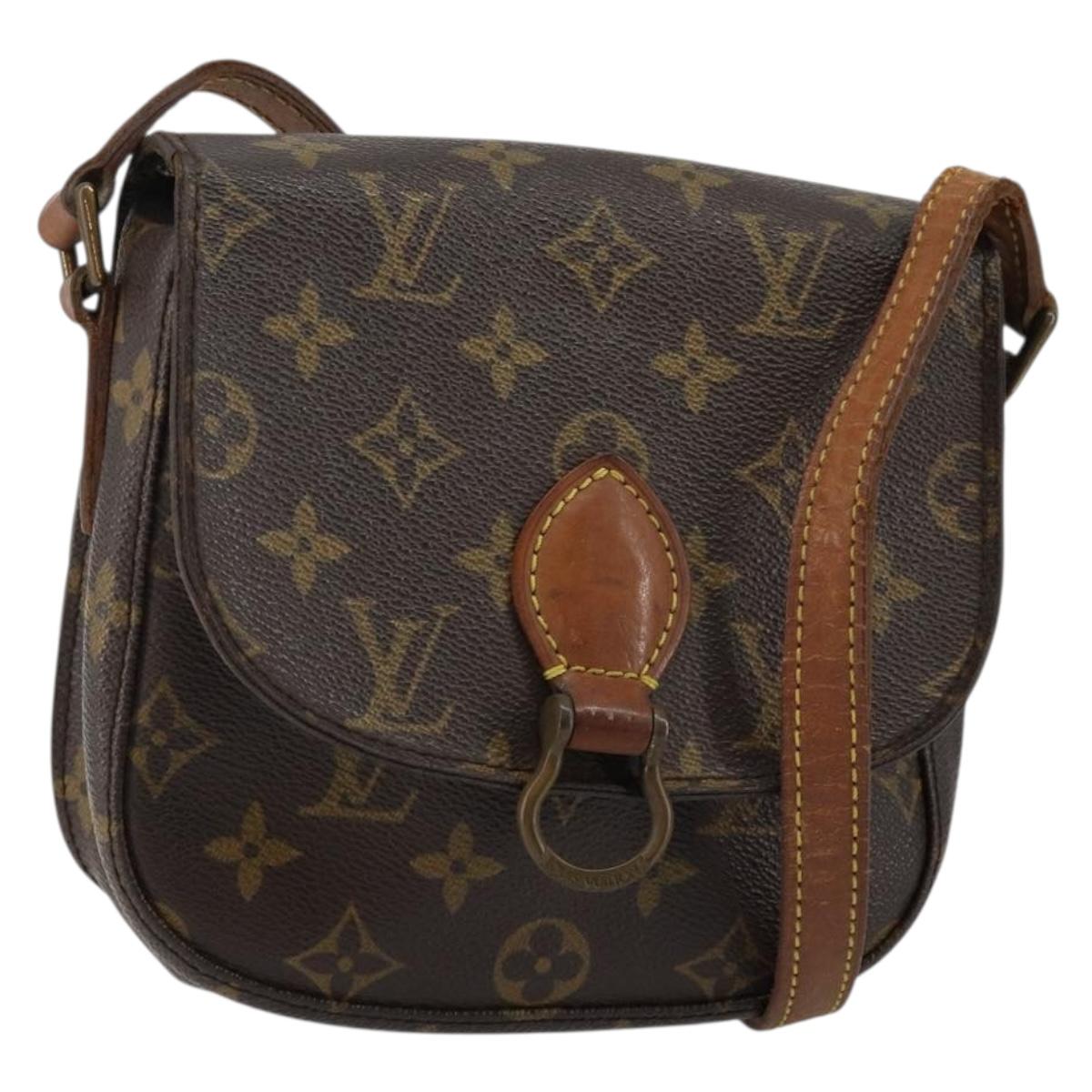 LOUIS VUITTON Monogram Saint Cloud PM Shoulder Bag M51244 LV Auth BA6098