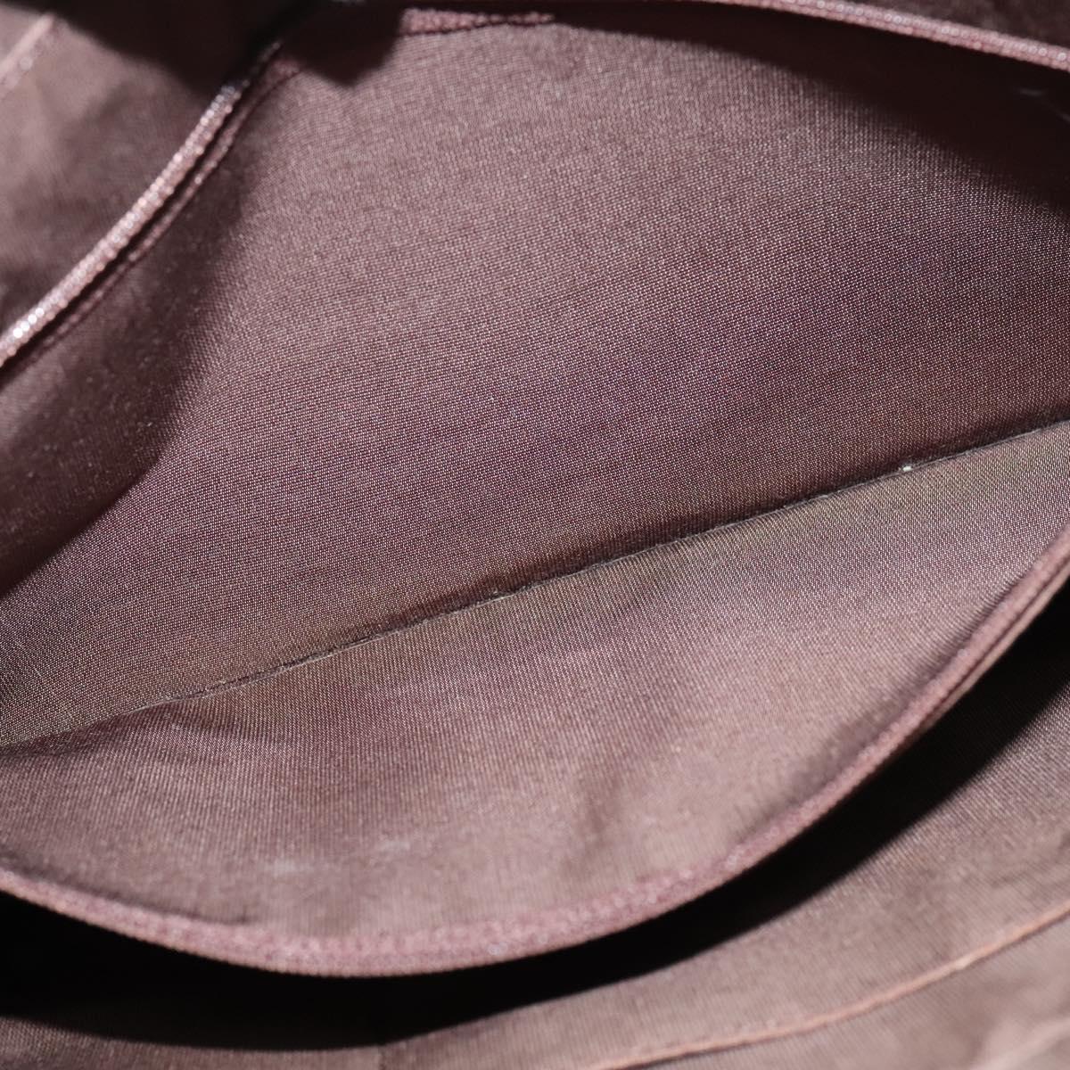 BURBERRY Nova Check Tote Bag Canvas Beige Silver Auth BA610