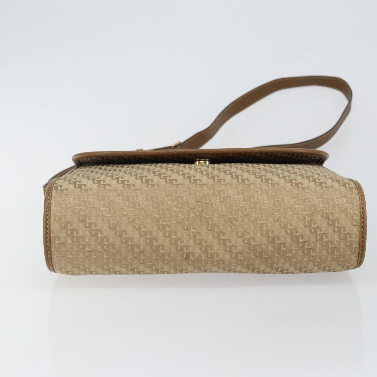 GUCCI Shoulder Bag Canvas Beige Gold 001 113 0712 Auth BA6105