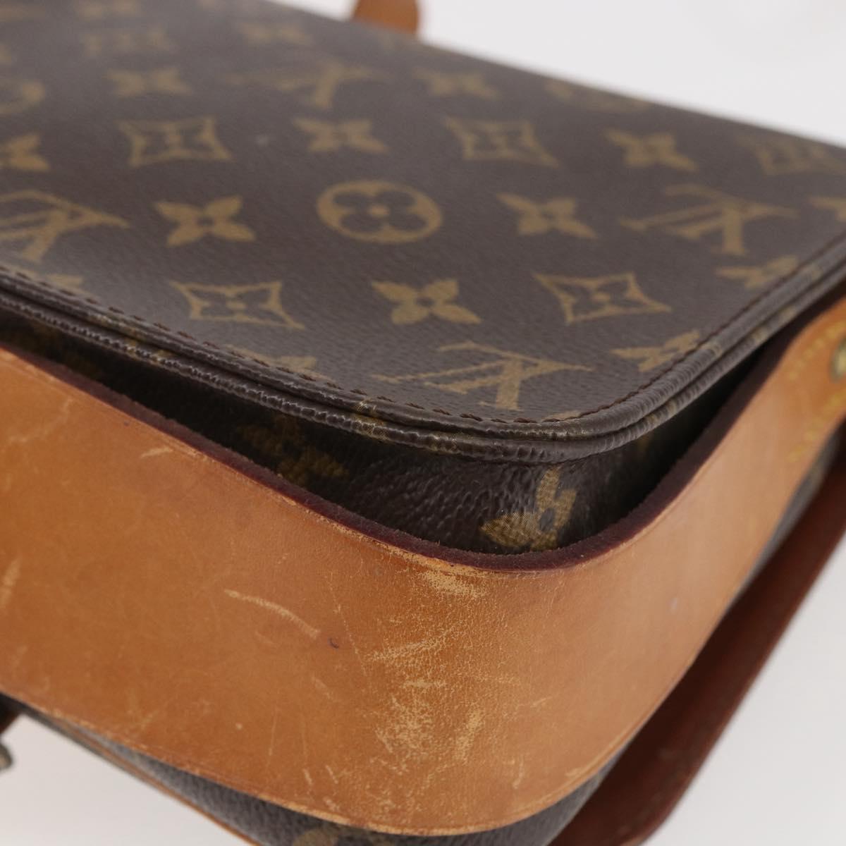 LOUIS VUITTON Monogram Cartouchiere MM Shoulder Bag M51253 LV Auth BA6113