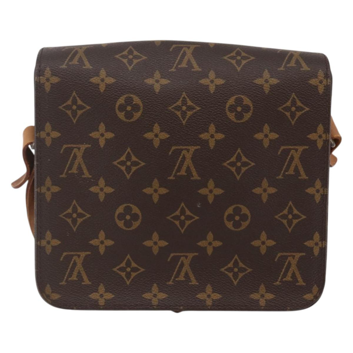 LOUIS VUITTON Monogram Cartouchiere MM Shoulder Bag M51253 LV Auth BA6113