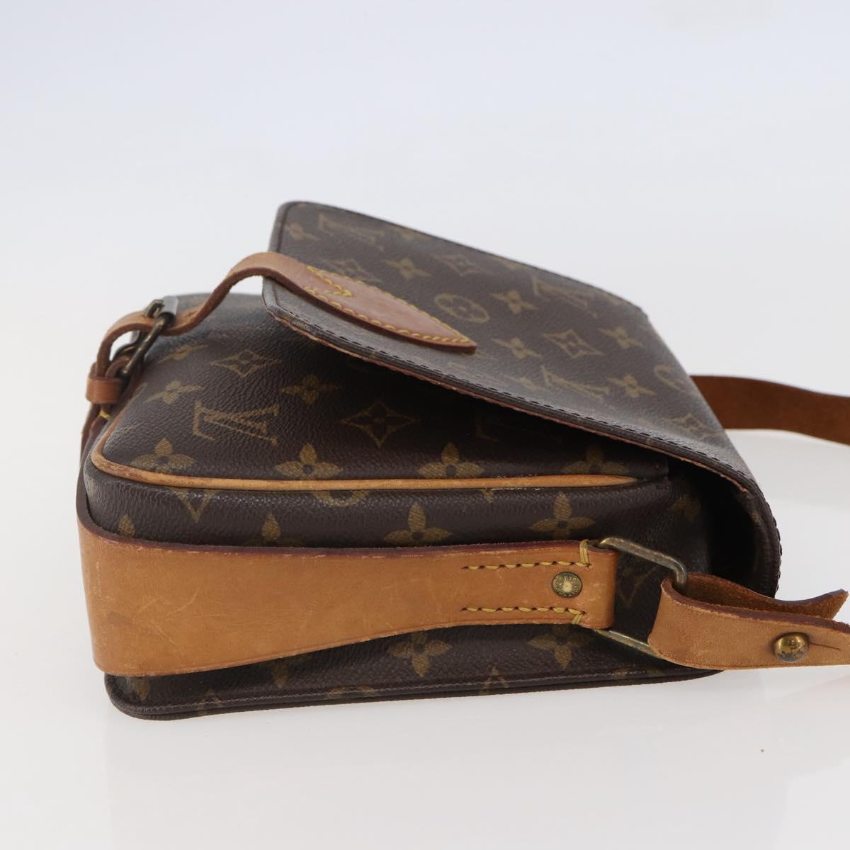 LOUIS VUITTON Monogram Cartouchiere MM Shoulder Bag M51253 LV Auth BA6113