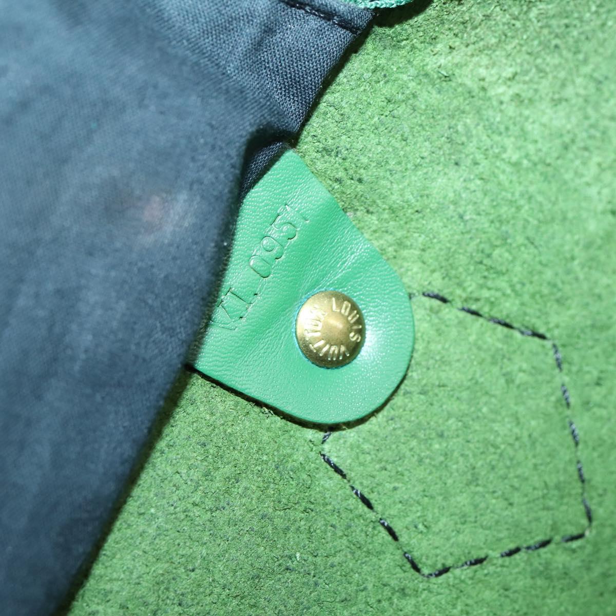 LOUIS VUITTON Epi Speedy 40 Hand Bag Green M42984 LV Auth BA6115