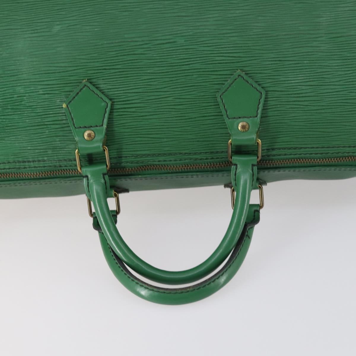 LOUIS VUITTON Epi Speedy 40 Hand Bag Green M42984 LV Auth BA6115