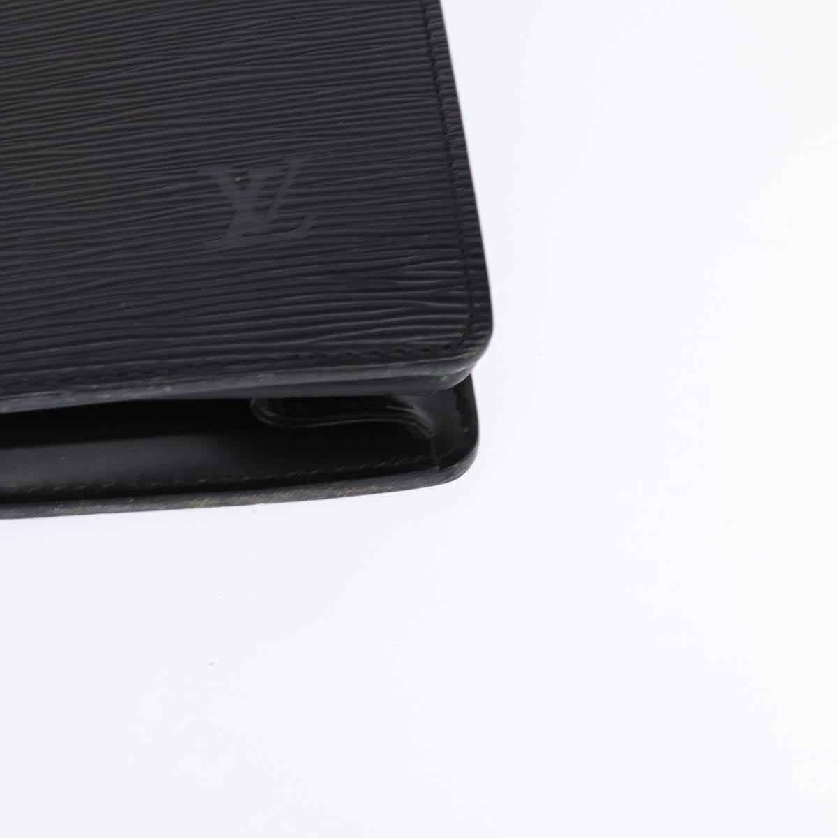 LOUIS VUITTON Epi Serviette Ambassador Business Bag Black M54412 LV Auth BA6117