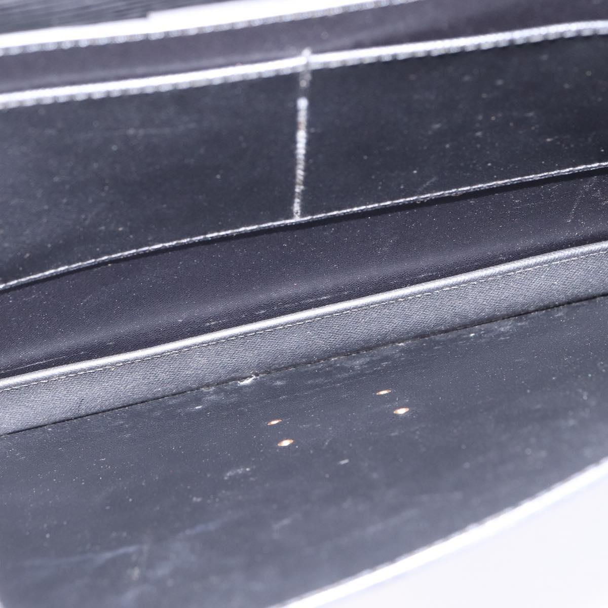 LOUIS VUITTON Epi Serviette Ambassador Business Bag Black M54412 LV Auth BA6117