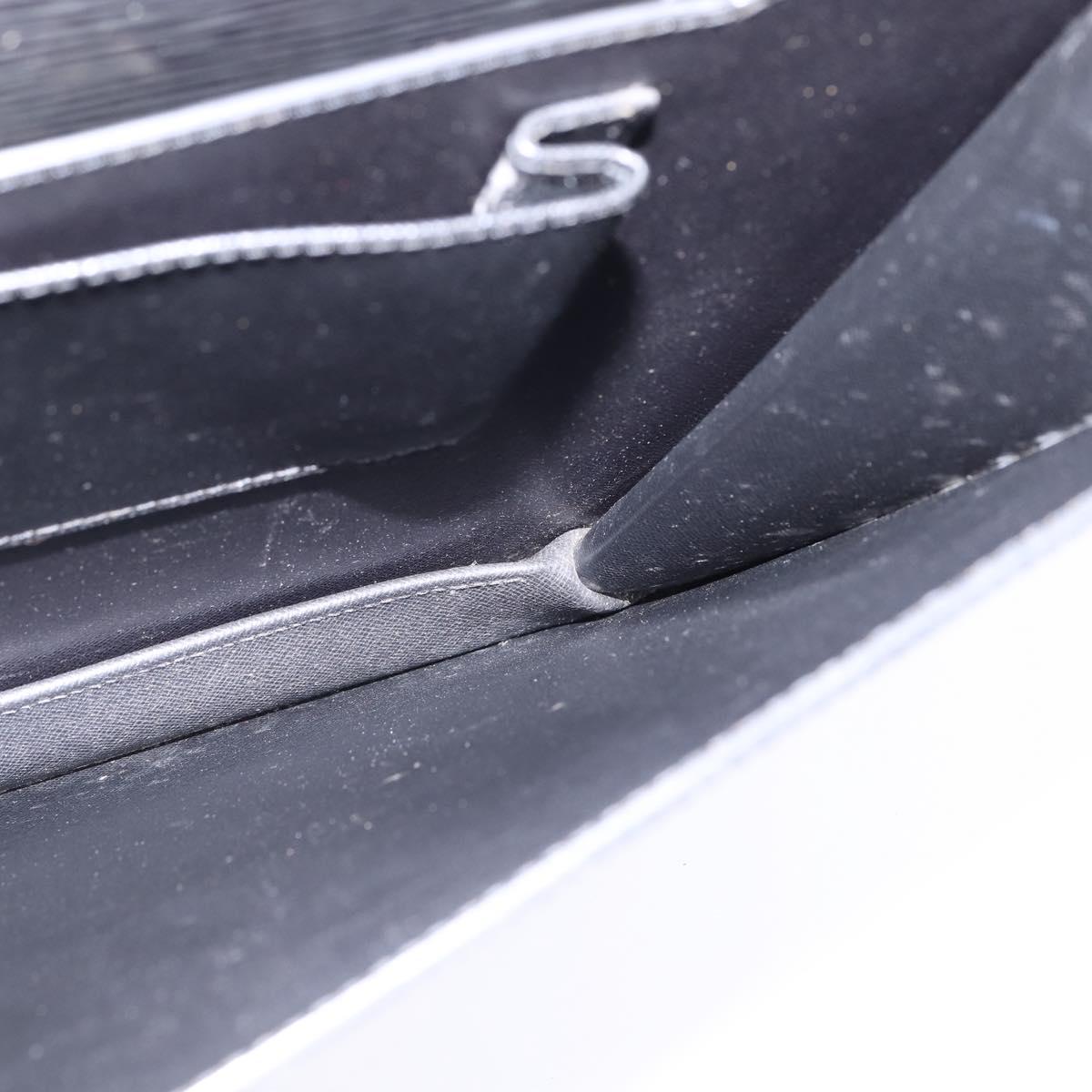 LOUIS VUITTON Epi Serviette Ambassador Business Bag Black M54412 LV Auth BA6117