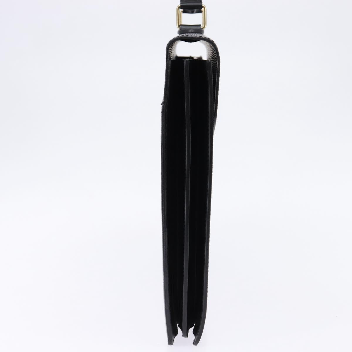 LOUIS VUITTON Epi Serviette Ambassador Business Bag Black M54412 LV Auth BA6117