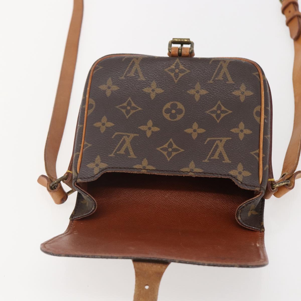 LOUIS VUITTON Monogram Cartouchiere PM Shoulder Bag M51254 LV Auth BA6119