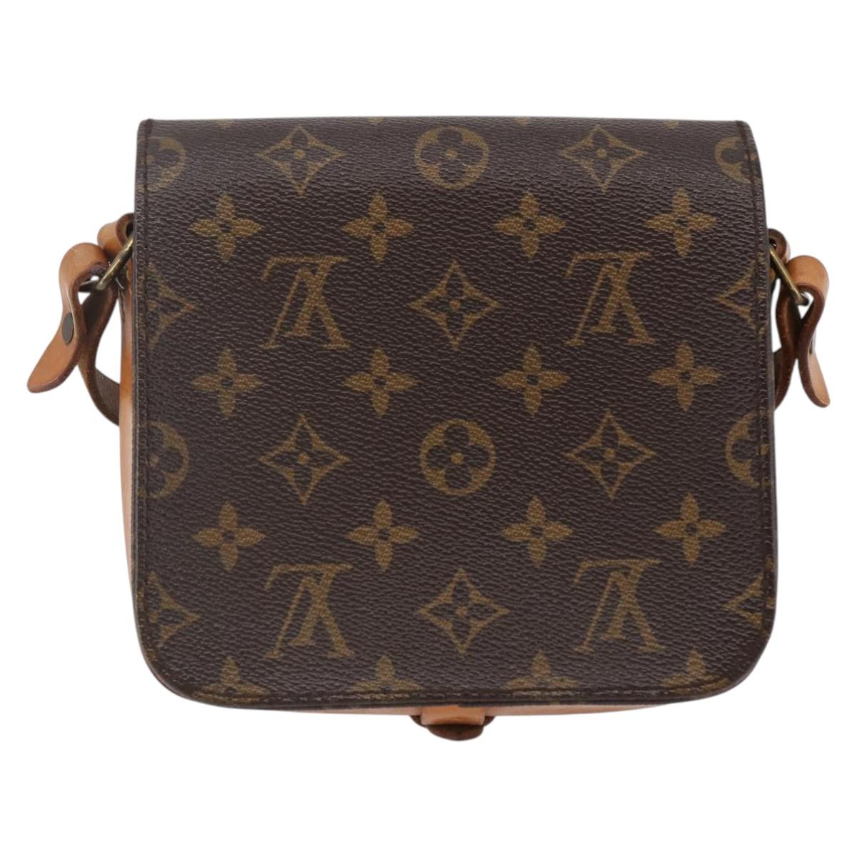 LOUIS VUITTON Monogram Cartouchiere PM Shoulder Bag M51254 LV Auth BA6119