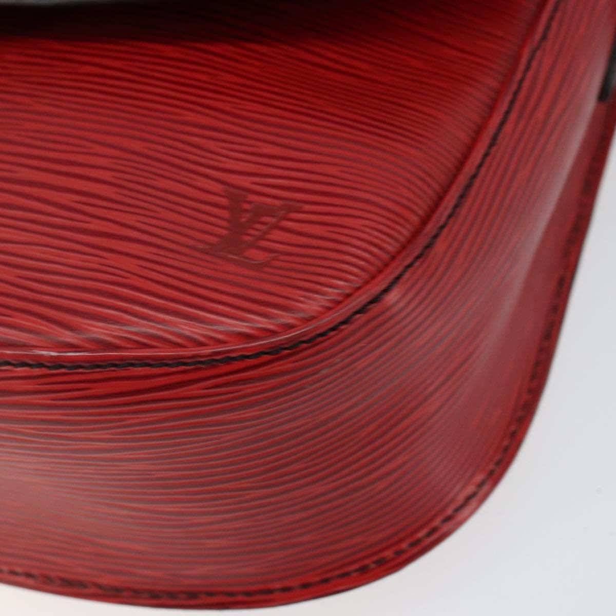 LOUIS VUITTON Epi Saint Cloud GM Shoulder Bag Red M52197 LV Auth BA6120