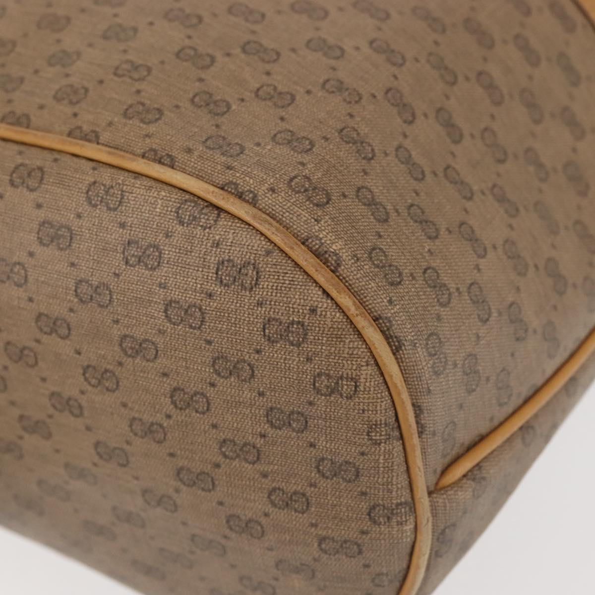 GUCCI Micro GG Supreme Shoulder Bag PVC Beige Gold 001 904 0791 Auth BA6122
