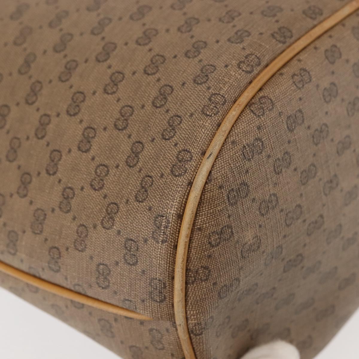GUCCI Micro GG Supreme Shoulder Bag PVC Beige Gold 001 904 0791 Auth BA6122