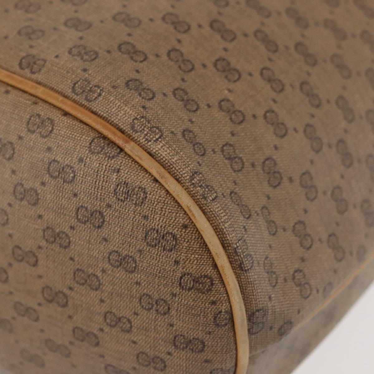 GUCCI Micro GG Supreme Shoulder Bag PVC Beige Gold 001 904 0791 Auth BA6122