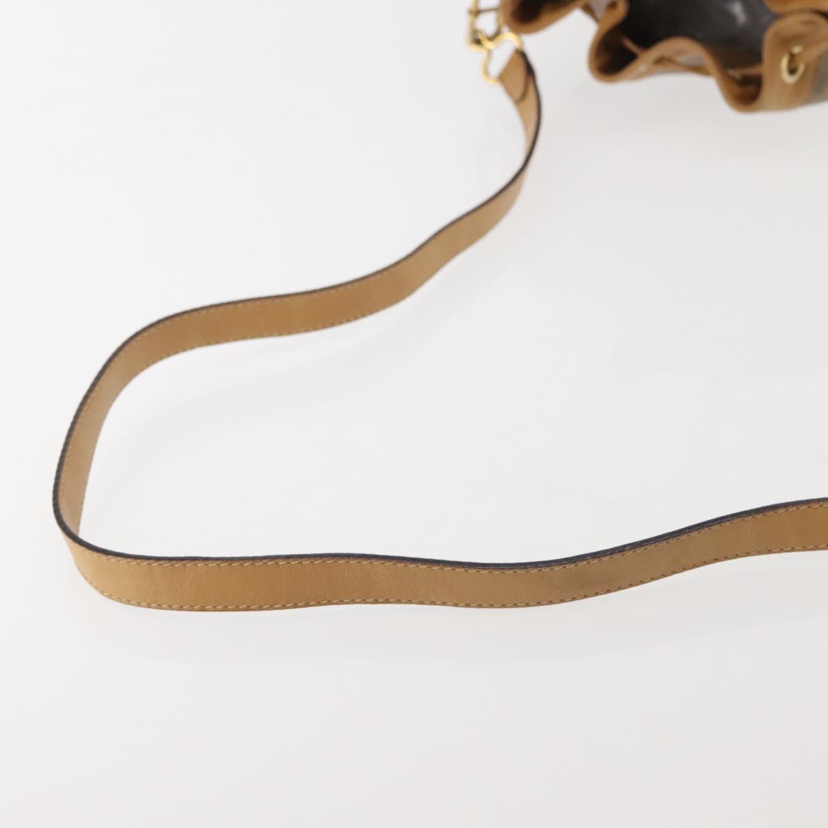 GUCCI Micro GG Supreme Shoulder Bag PVC Beige Gold 001 904 0791 Auth BA6122