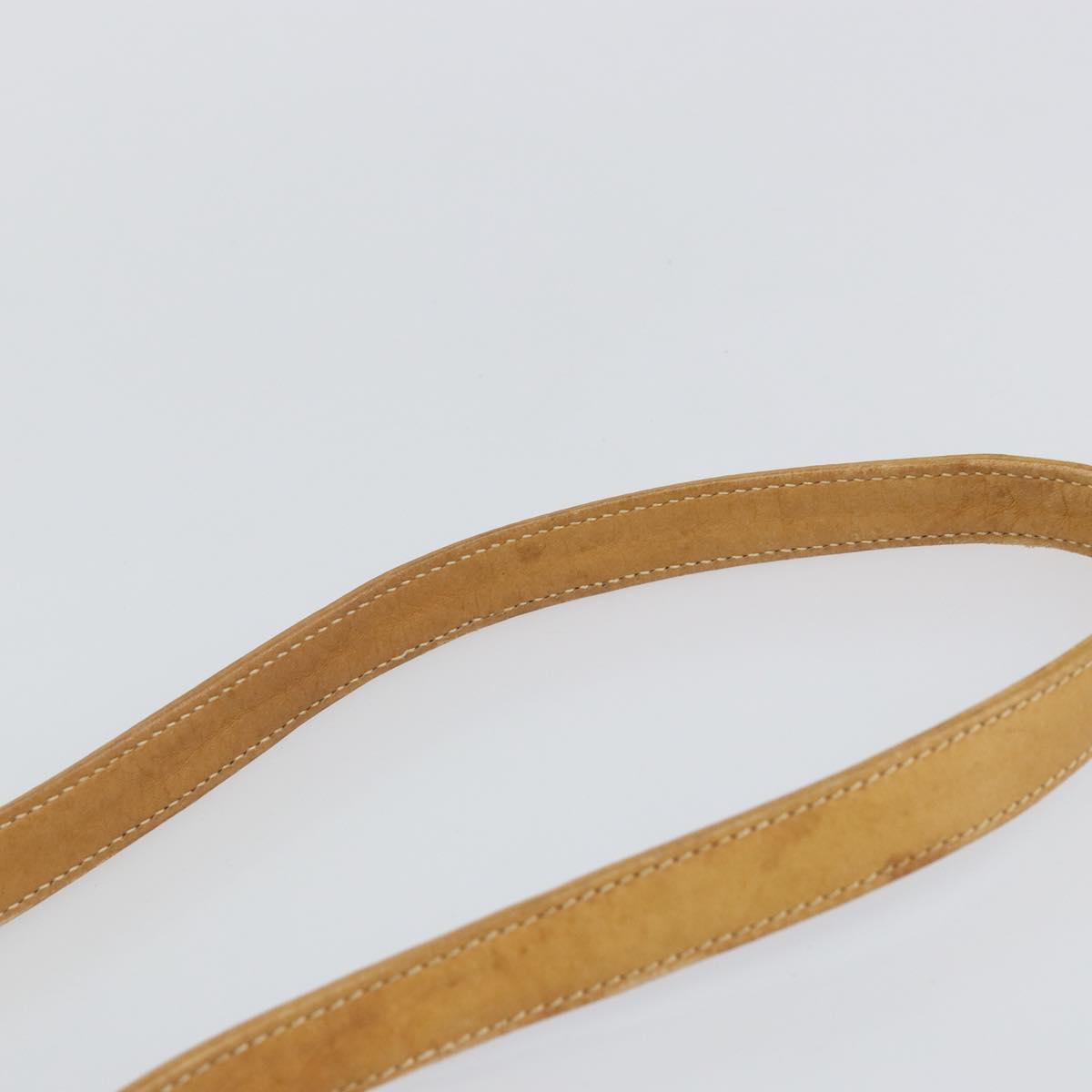 GUCCI Micro GG Supreme Shoulder Bag PVC Beige Gold Auth BA6123