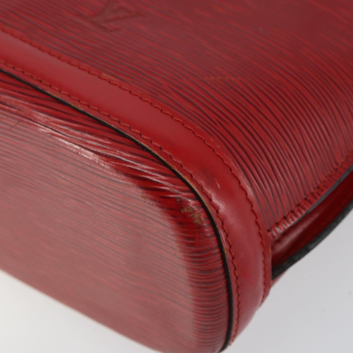 LOUIS VUITTON Epi Lussac Shoulder Bag Red M52287 LV Auth BA6137