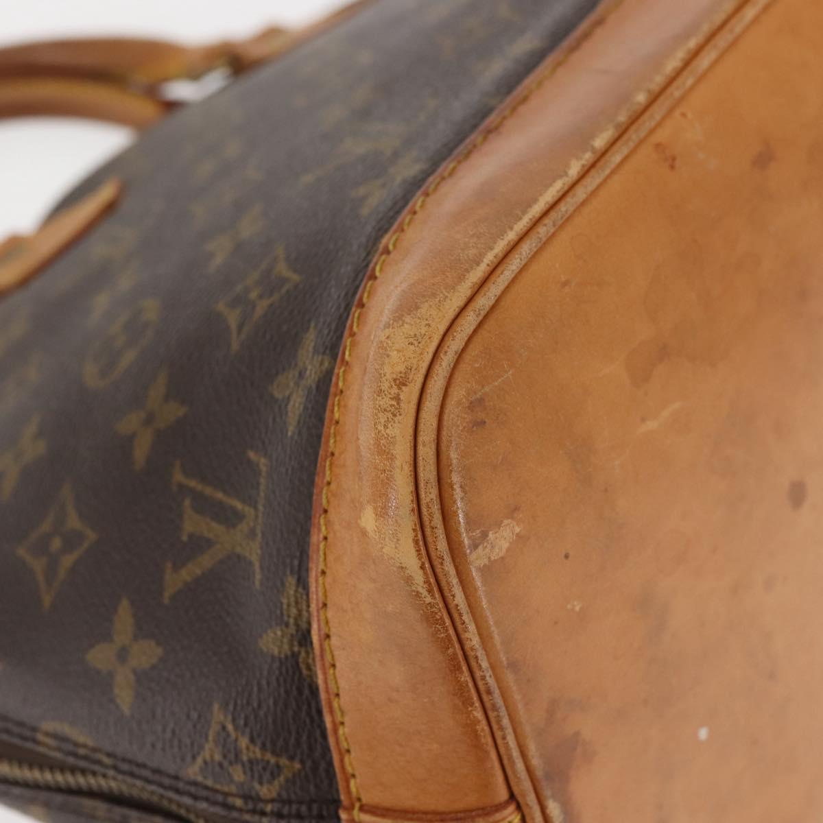 LOUIS VUITTON Monogram Alma Hand Bag M51130 LV Auth BA6141