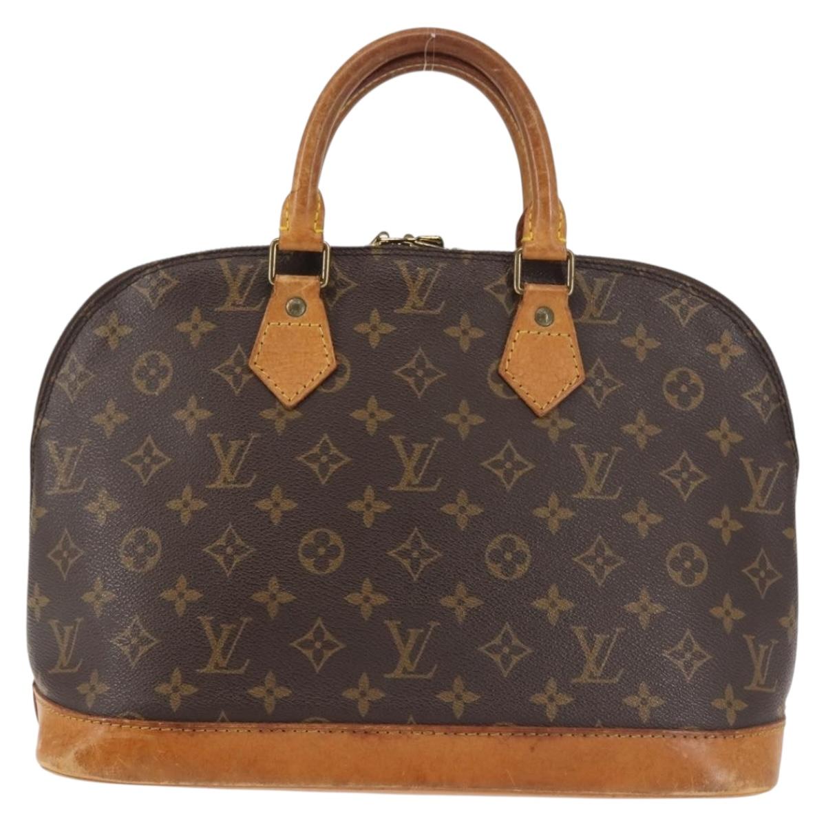 LOUIS VUITTON Monogram Alma Hand Bag M51130 LV Auth BA6141