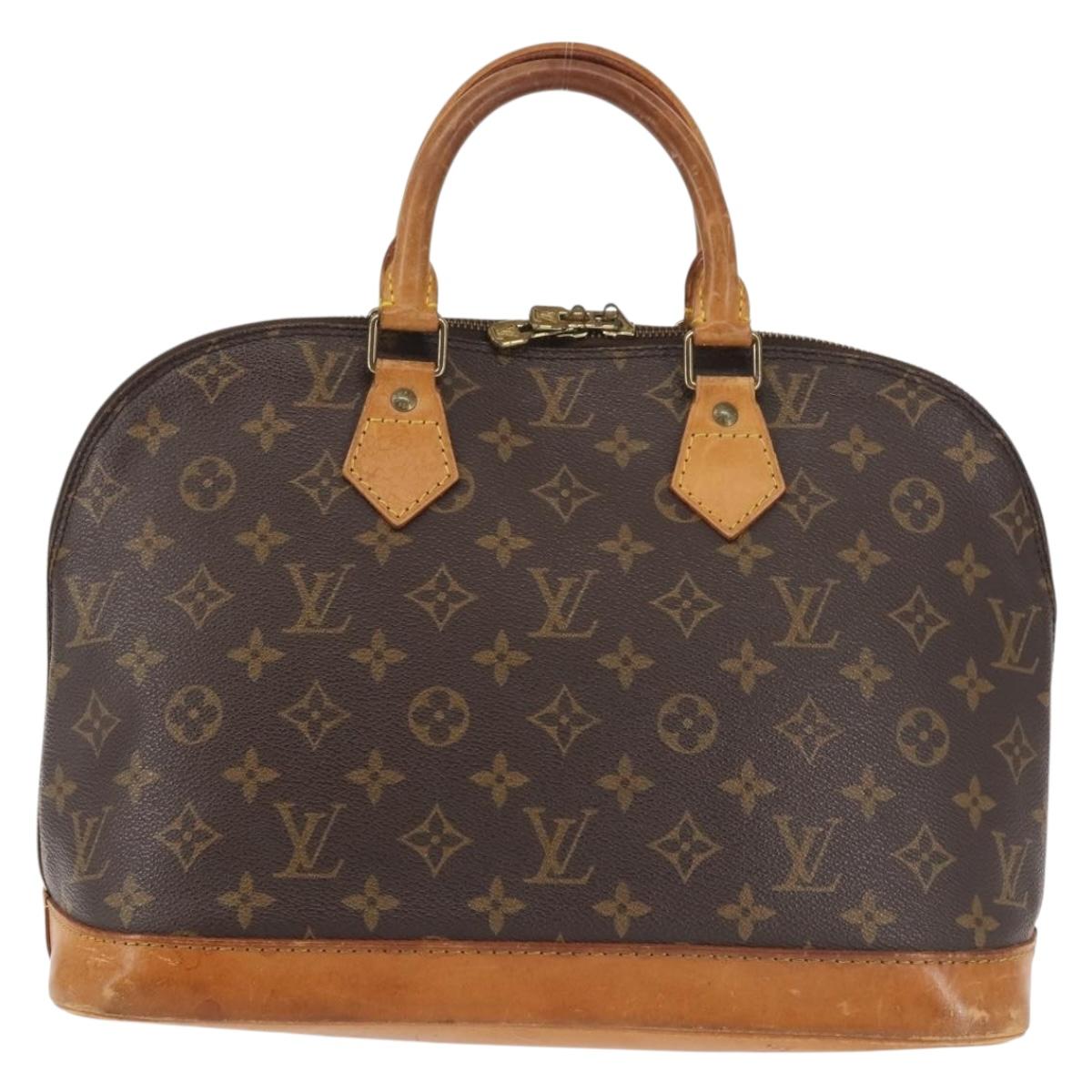 LOUIS VUITTON Monogram Alma Hand Bag M51130 LV Auth BA6141