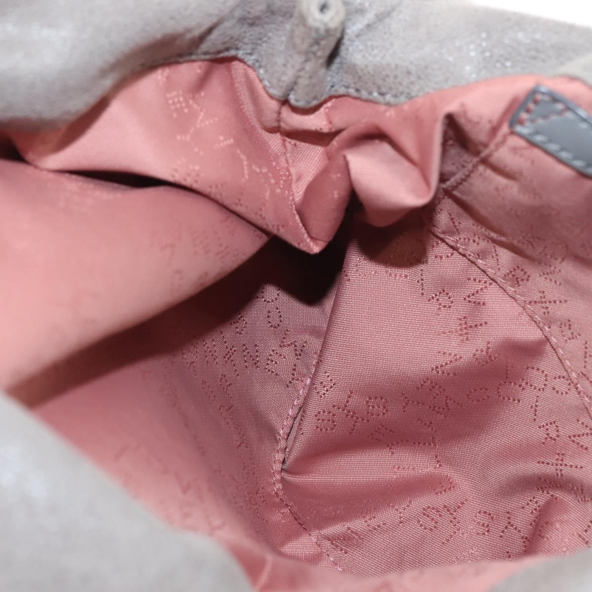 Stella MacCartney Falabella Chain Bag Suede Gray Silver 371223 Auth BA6154