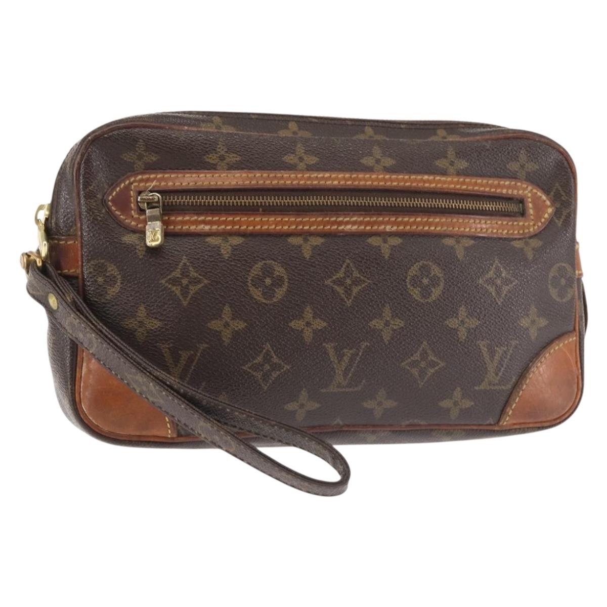 LOUIS VUITTON Monogram Marly Dragonne GM Clutch Bag M51825 LV Auth BA6162