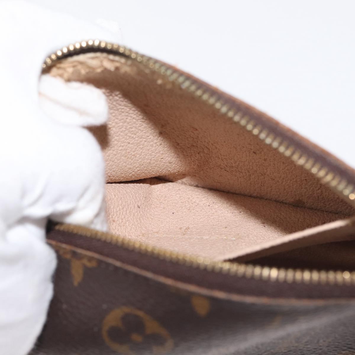 LOUIS VUITTON Monogram Pochette Cosmetic PM Pouch M43998 LV Auth BA6165