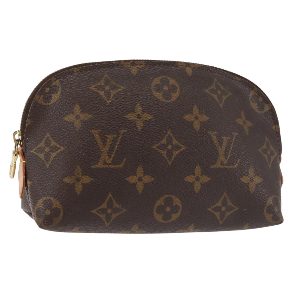 LOUIS VUITTON Monogram Pochette Cosmetic PM Pouch M43998 LV Auth BA6165