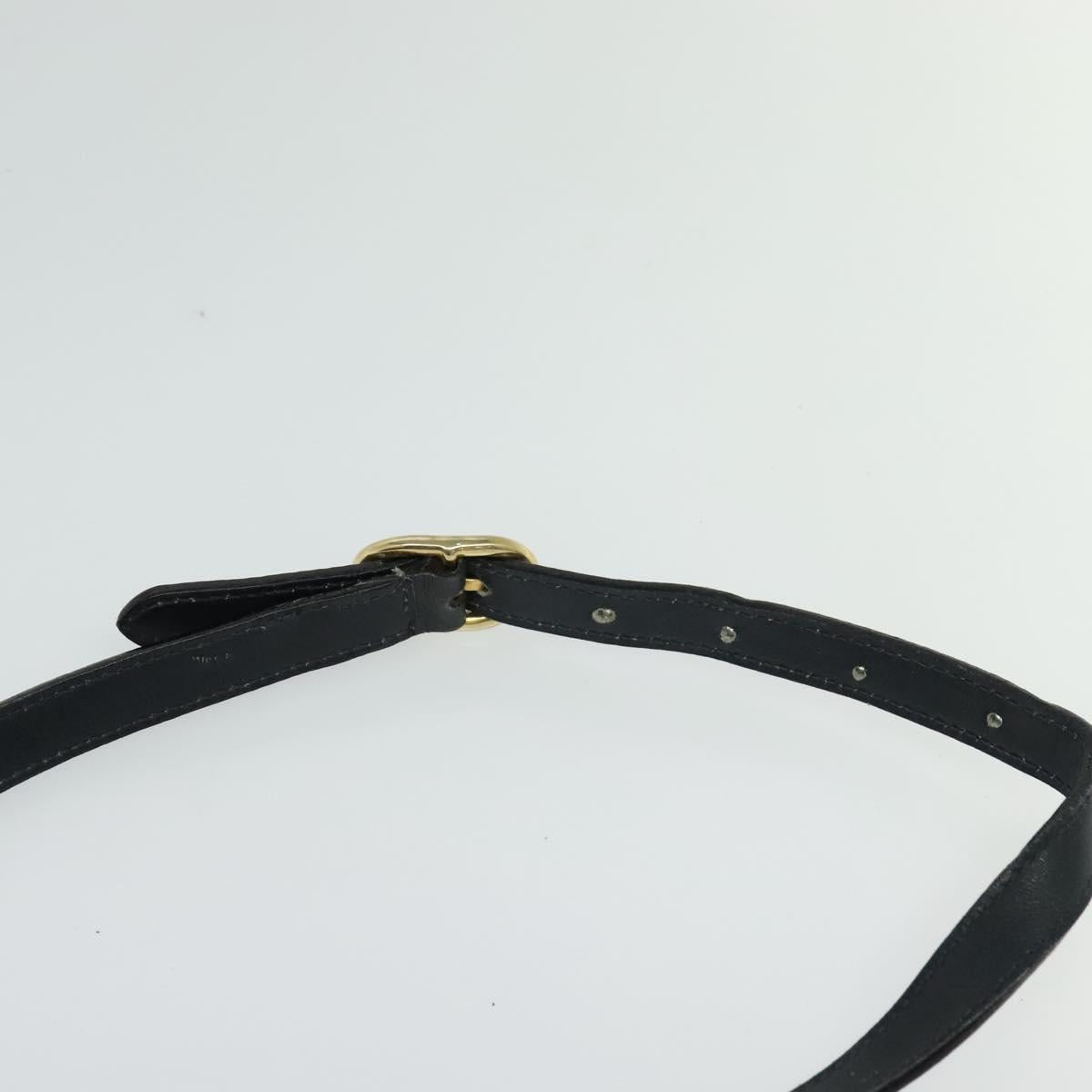 GUCCI GG Supreme Shoulder Bag PVC Navy Gold Auth BA617