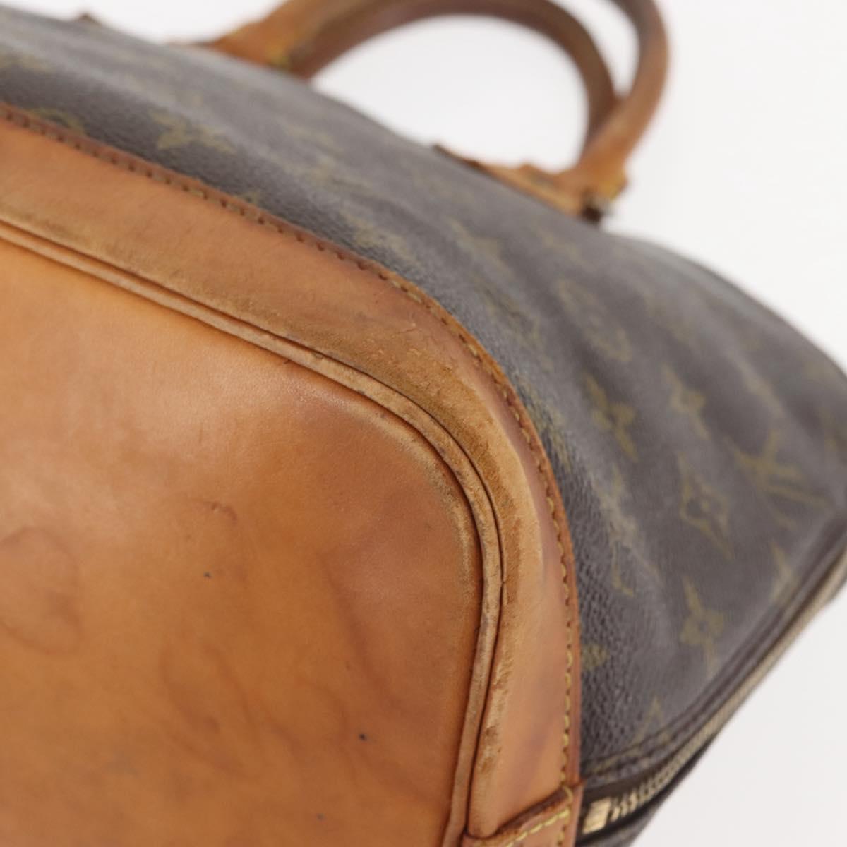 LOUIS VUITTON Monogram Alma Hand Bag M51130 LV Auth BA6178