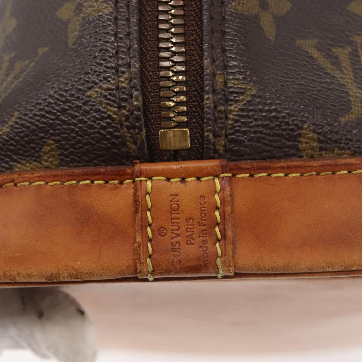 LOUIS VUITTON Monogram Alma Hand Bag M51130 LV Auth BA6178
