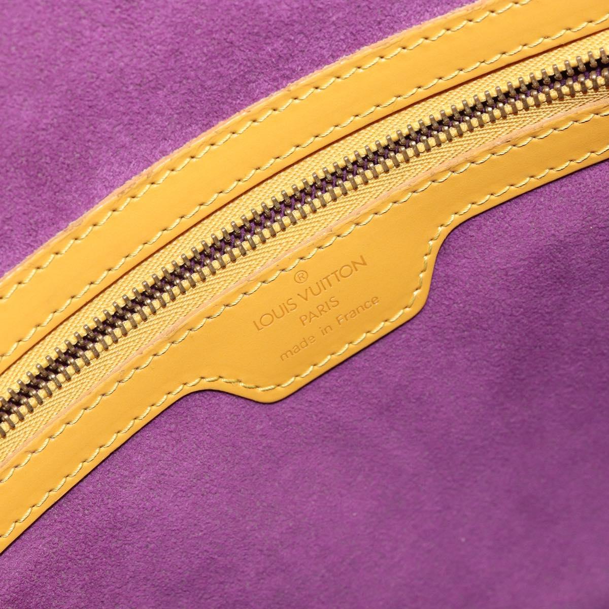 LOUIS VUITTON Epi Lussac Shoulder Bag Yellow M52289 LV Auth BA6181