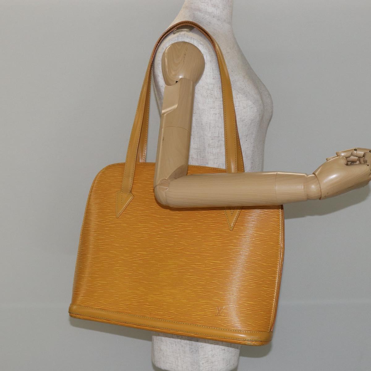 LOUIS VUITTON Epi Lussac Shoulder Bag Yellow M52289 LV Auth BA6181