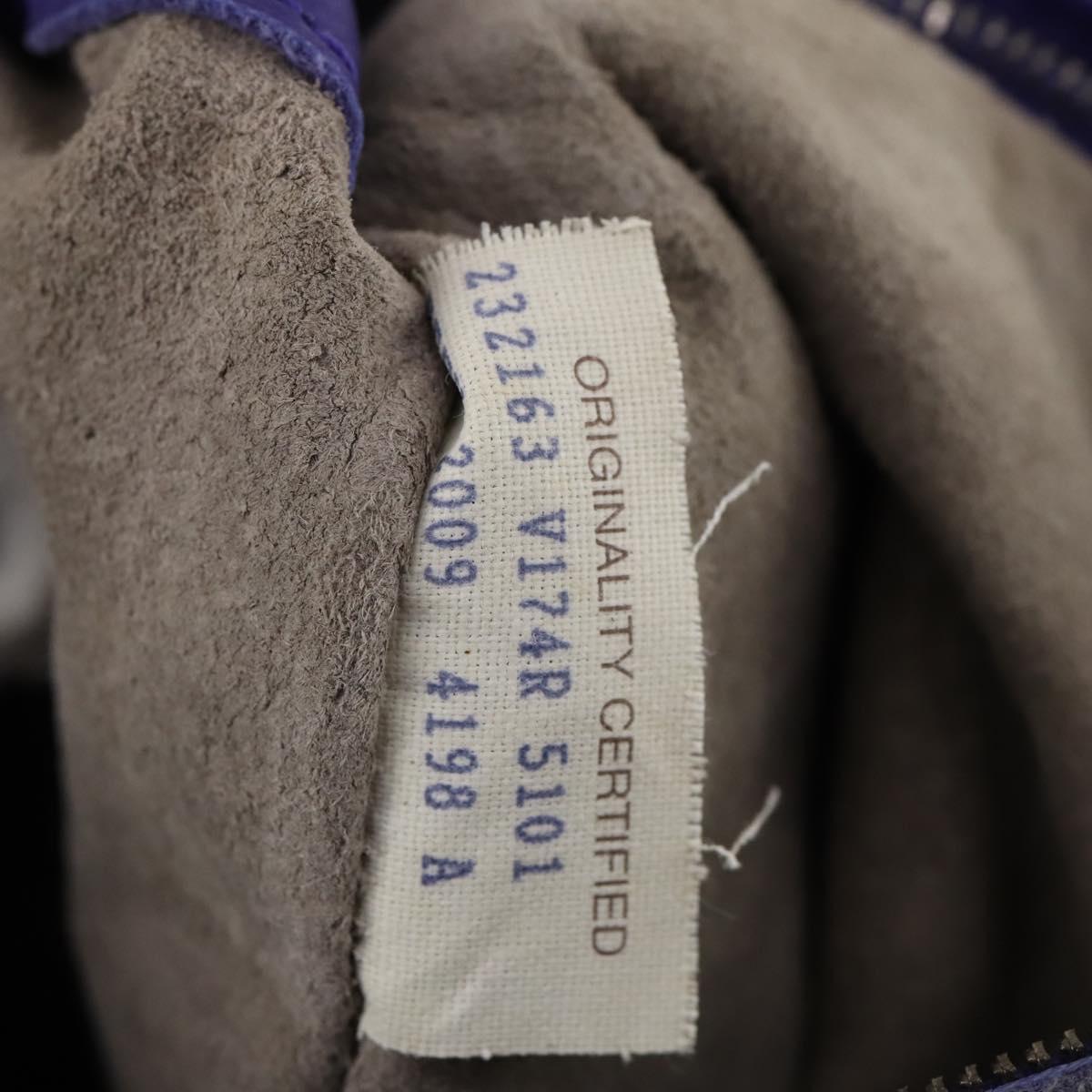 BOTTEGA VENETA INTRECCIATO Shoulder Bag Leather Purple Auth BA6187