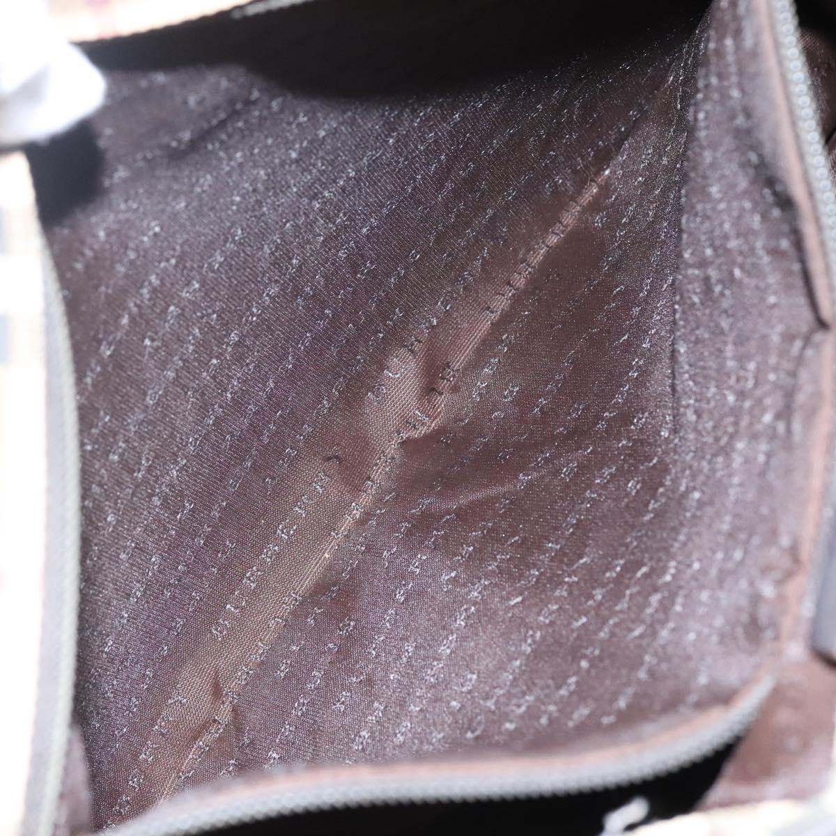 BURBERRY Nova Check Tote Bag PVC Beige Brown Auth BA619